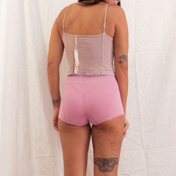 Criss Cross Tie Lavender Tank Top - Picture 2 of 3